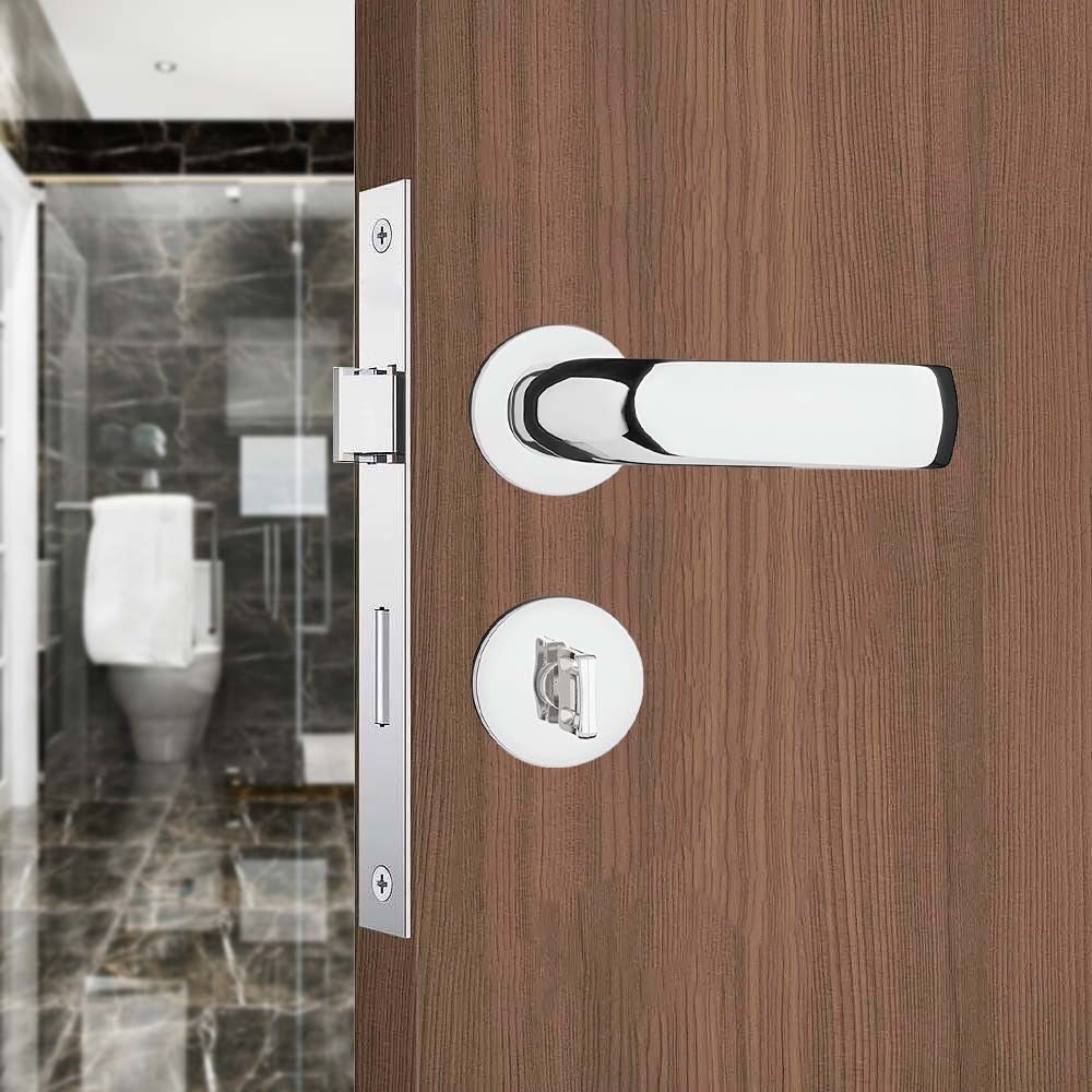 Fechadura P/Banheiro ZM Contemporanea Roseta 500-90B Cromada - Pado
