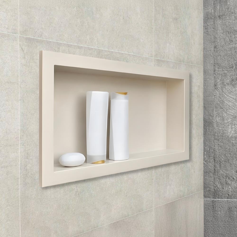 Nicho Plástico para Embutir 30x60x8cm Bege - Arquitech