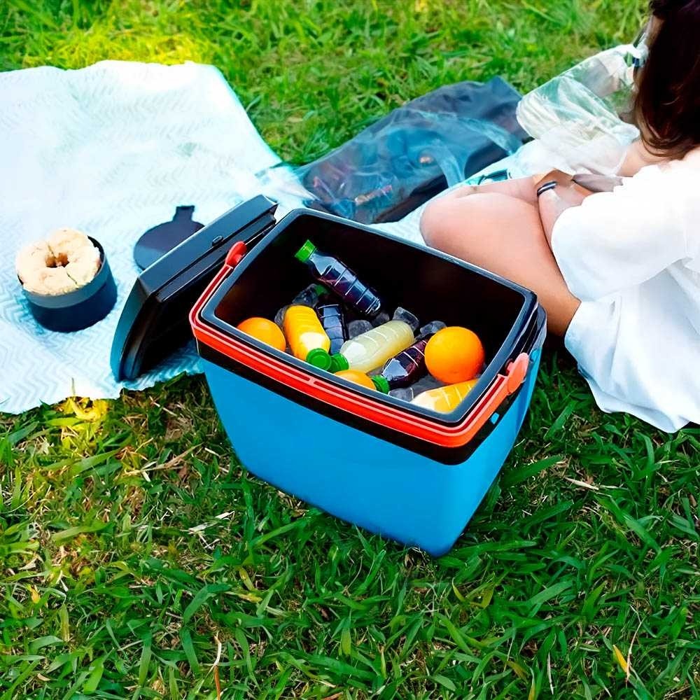 Caixa Térmica Azul com Laranja 12L - Mor