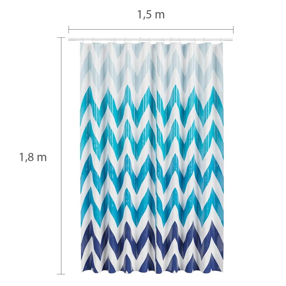 Cortina para Box Poliester 1,80m x 1,50m Urbano 2 - Astra