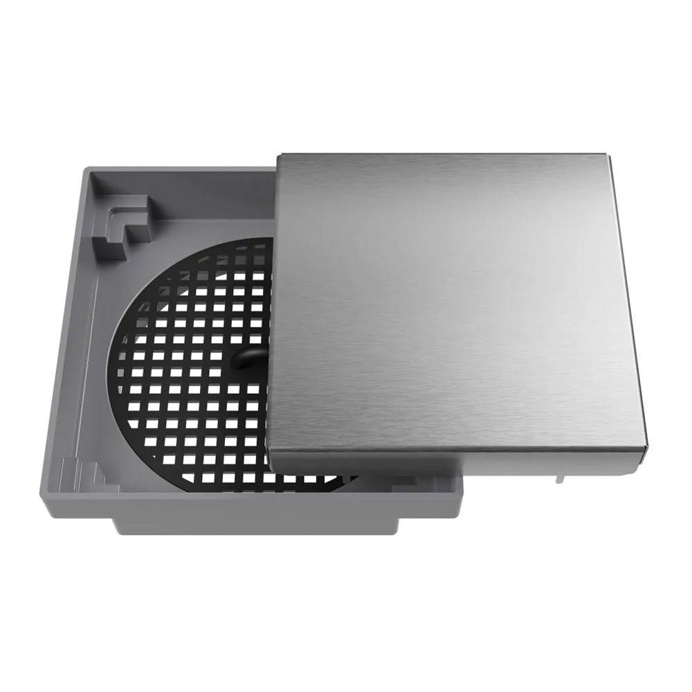 Ralo Oculto Quadrado Inox 15x15cm ROC15BG - Astra
