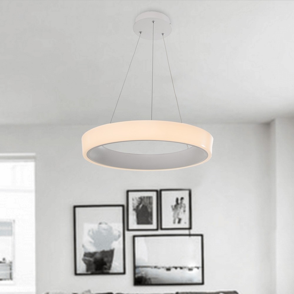 Pendente LED 3 em 1 Sistema Switch Moon 24W 3000/4000/6000K Autovolt 500x1300mm - G-light