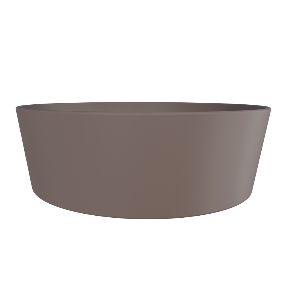 Cuba de Louça Malta Marrom Fosco 35x11x35cm - Cozimax