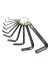 Chave Allen ZH060 1,5mm a 10mm 10 peças - Stamaco