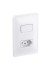 Interruptor 4X2 Simples Pial Zeffia Com 1 Tecla 10A 250V + 1 Tomada 2P+T 10A 250V - Legrand