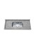 Pia de Granito Cinza Reta 120x55cm com Cuba Inox - Marmoraria Tanque Novo