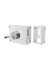 Fechadura com Espelho em Inox 1701/100 Branco - Stam