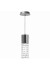 Pendente Vidro Cristal Fall 1030 Cromado GU10 1x20W 250V 98x300x1050mm - G-Light
