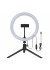 Iluminador Ring Light de Led 10" 8W Luz Amarela, Neutra e Branca 3000K/4200K/6500K 5V USB com Tripé 19cm e Suporte para Celular Preto - G-light