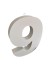 Número 9 em Aço Galvalume Branco 15cm - União Inox