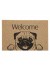 Capacho Antiderrapante em PVC Vinil Pet Welcome Pug 40x60cm - Kapazi