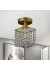 Lustre Cristal e Metal E27X1 LTC-200D 125x125x220mm - Nitrolux