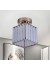 Lustre Cristal e Metal LTC-202D E27x1 150x150x170mm - Nitrolux