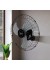 Ventilador Aço Oscilante de Parede 60cm C1 Super Preto 200W Bivolt - Tron