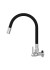 Torneira Parede Cozinha ABS 1167 Color Flex Preta C70 1/4V 1/2 DN15 Cromada - Injet Plast