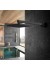 Ducha Aço Inox Cromada Quadrada Black 1991 20x20cm - Injet Plast
