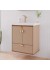 Armário 100% MDF Trancoso com Cuba Cappuccino e Freijó 60cm - MGM Móveis