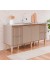 Balcão 100% MDF Ágata 174x88,5cm Cappuccino e Freijó - MGM Móveis