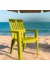 Poltrona Plástica Thai Off Amarela 58,5x90x46,5cm - Duoplastic